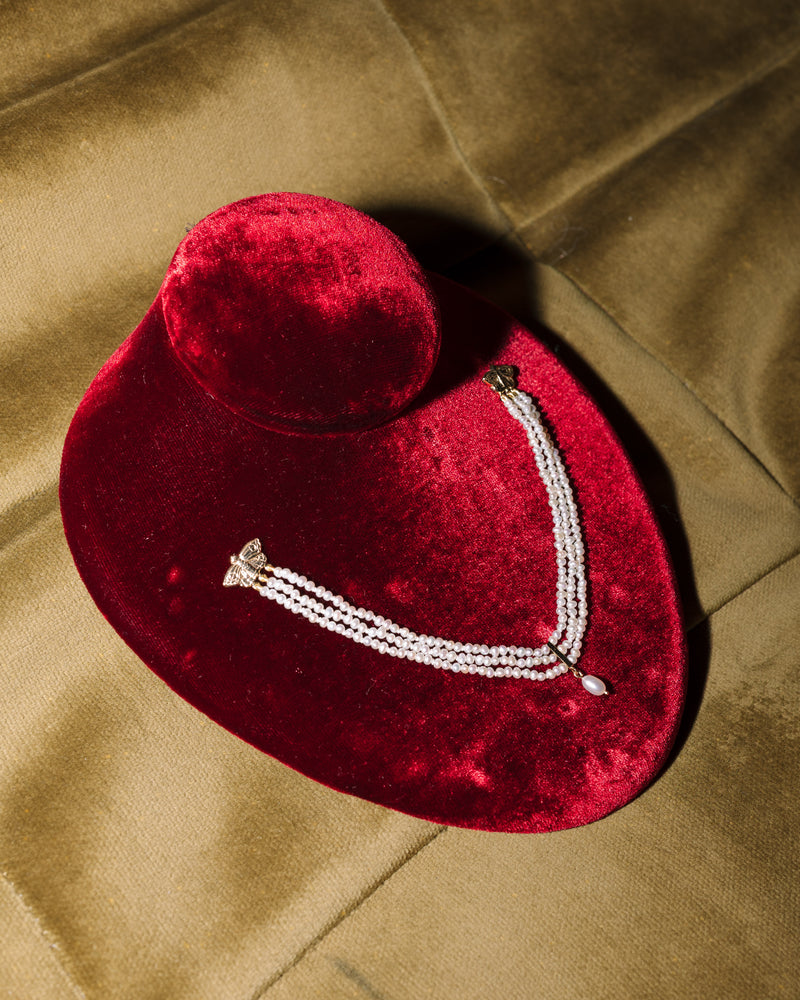 Twin Moths Collar Brooch