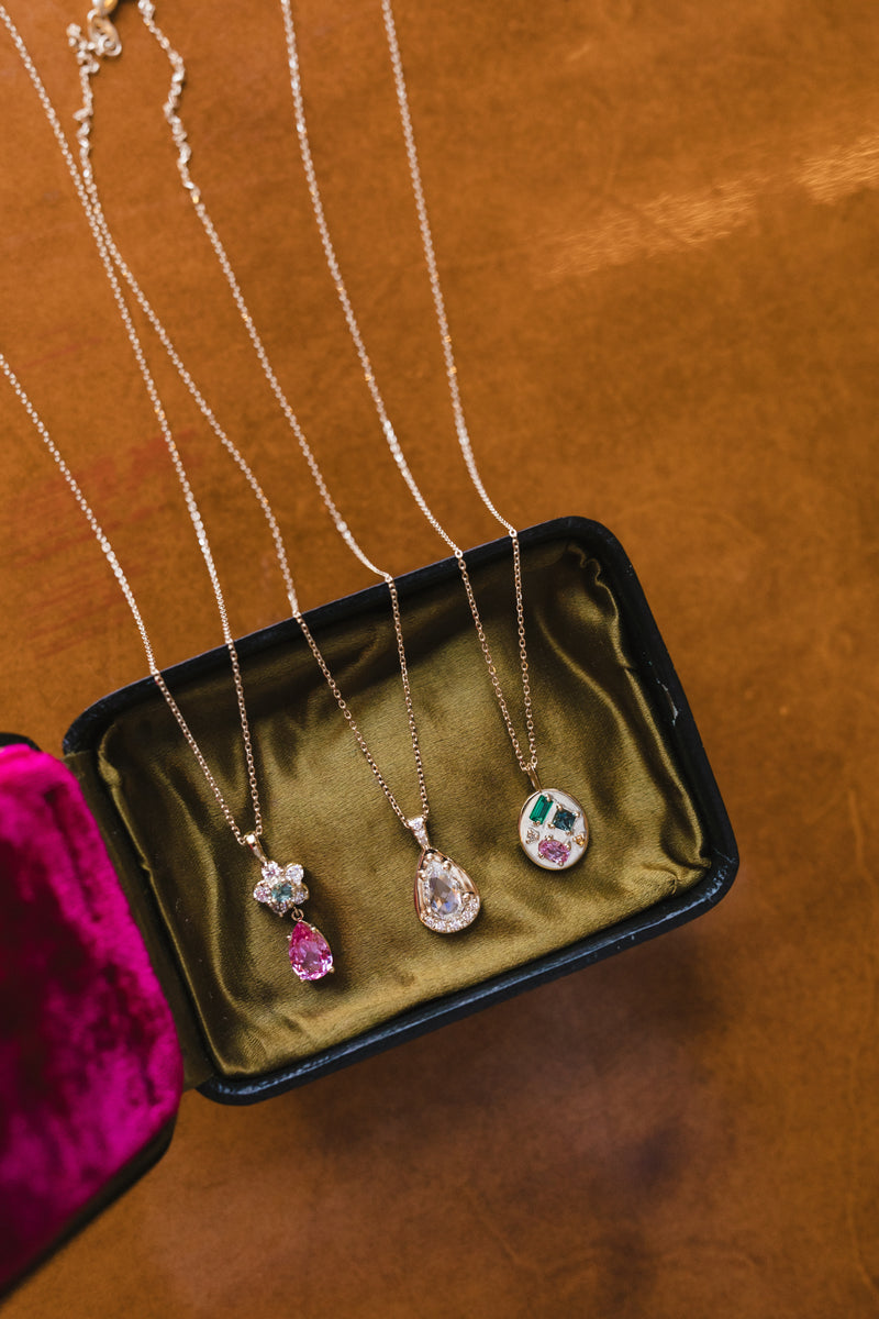 Mixed Cut Rainbow Pendant