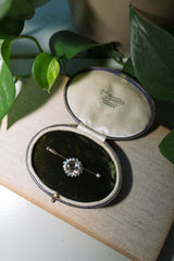 Topaz Halo Convertible Brooch