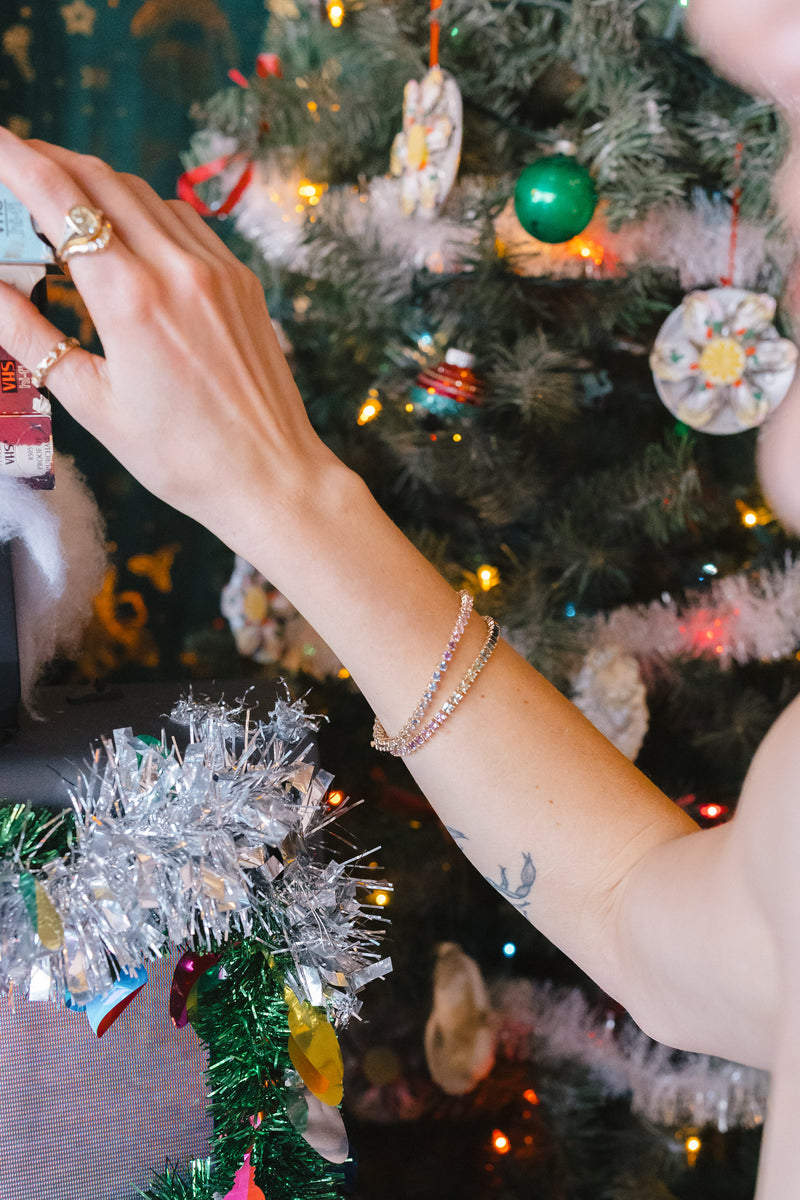 Princess Cut Sapphire Tennis Bracelet