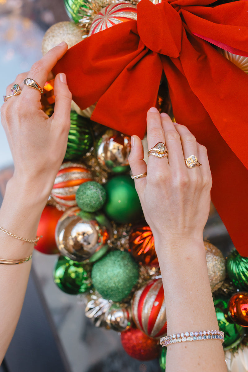 Diamond Puffed Contour Band