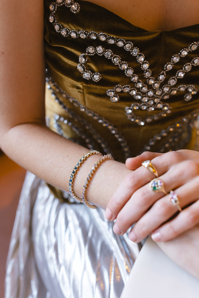 Princess Cut Sapphire Tennis Bracelet