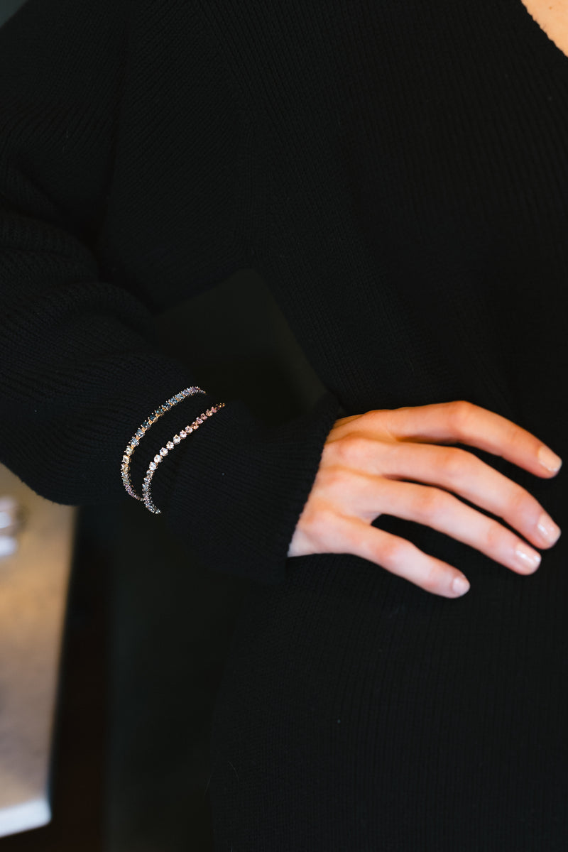 Princess Cut Sapphire Tennis Bracelet