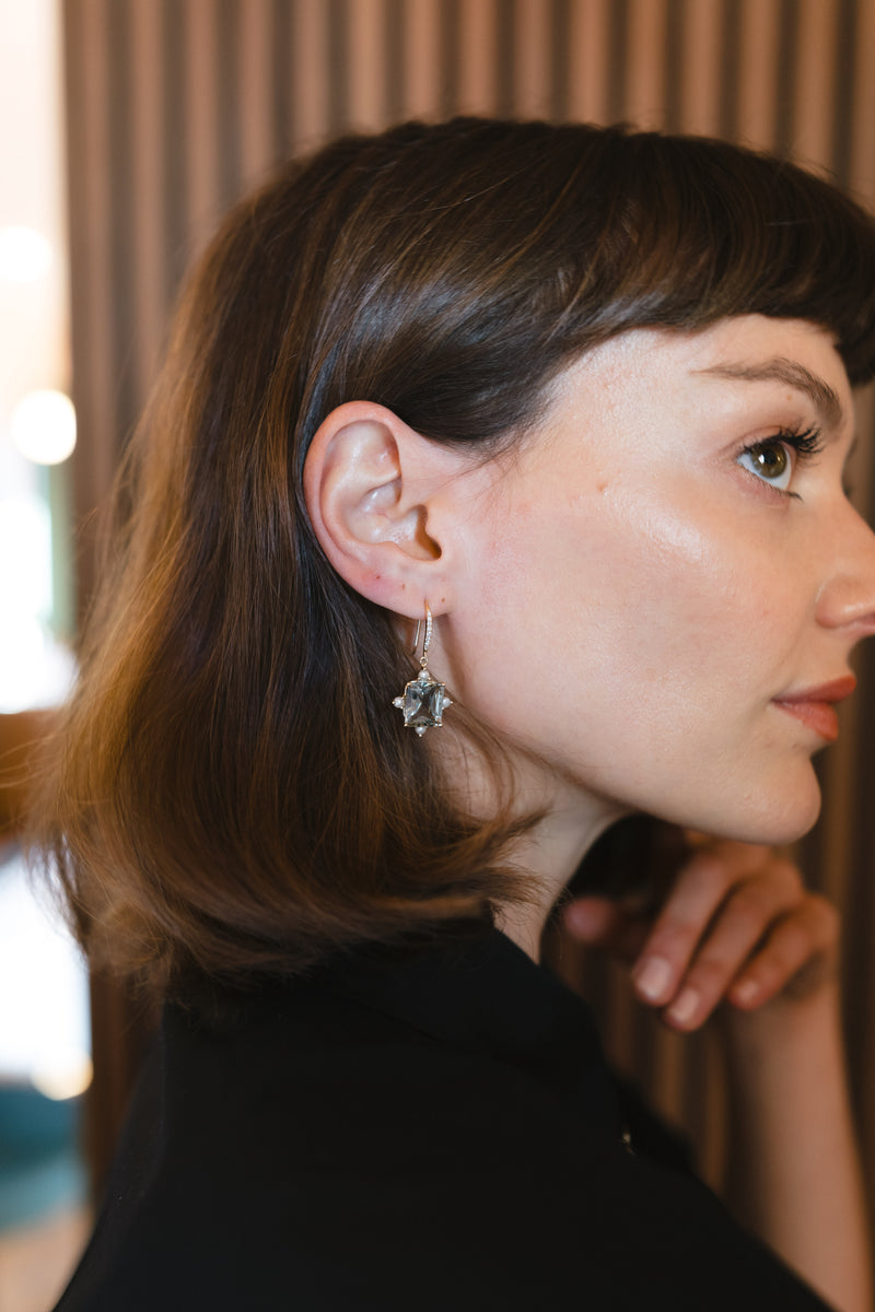 Baroque Quartz & Pearl Earrings