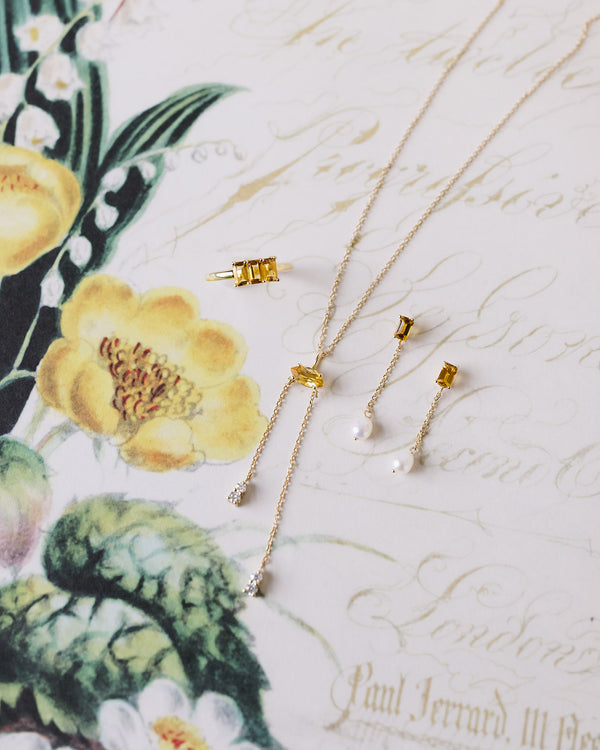 Citrine Chloe Studs