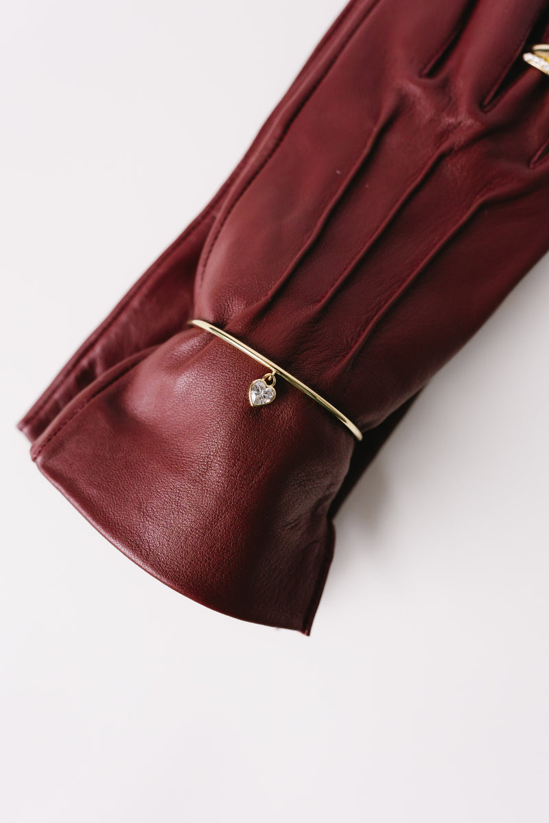Diamond Heart Cuff Bracelet