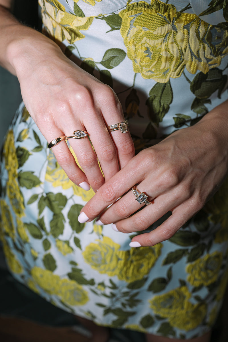 Marquise Diamond Nautilus Ring