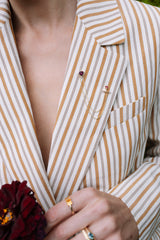 Flaming Heart Brooch