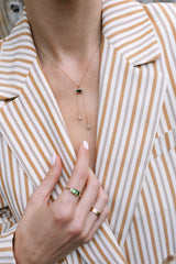 Green Tourmaline Lariat