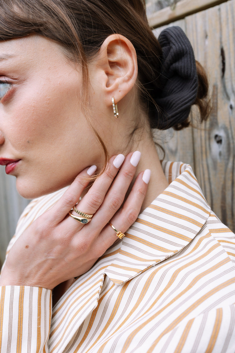 Oval Sapphire Signet Ring