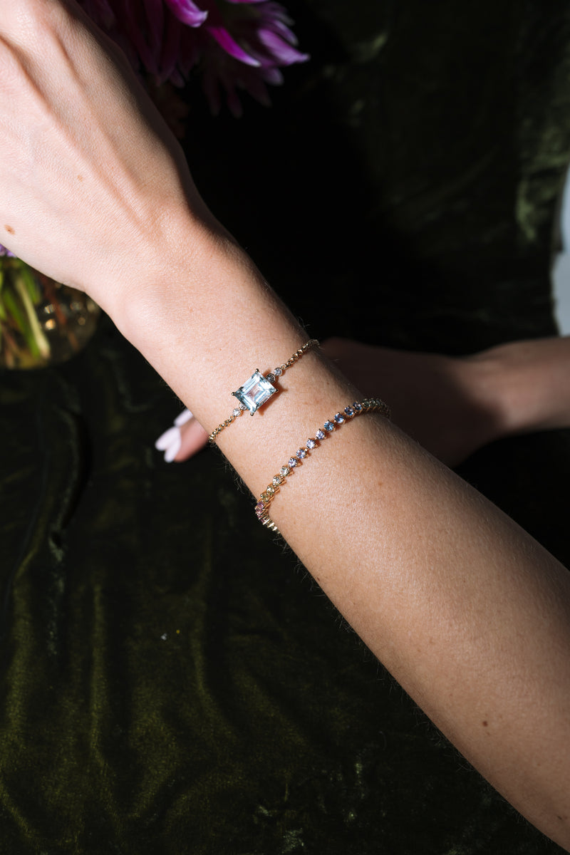 Aquamarine Corsage Bracelet