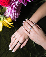 Sapphire Hopscotch Ring