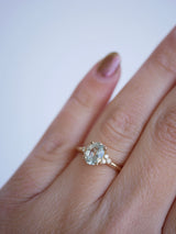 Mint Sapphire Trio Ring