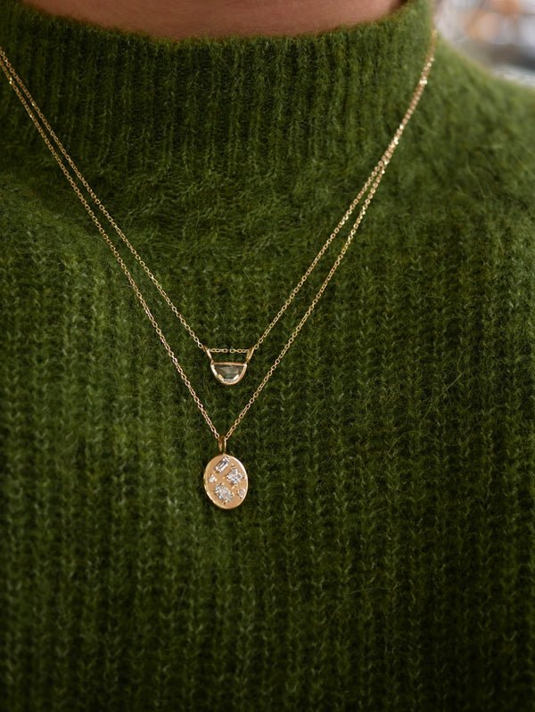 Mixed Cut Diamond Pendant