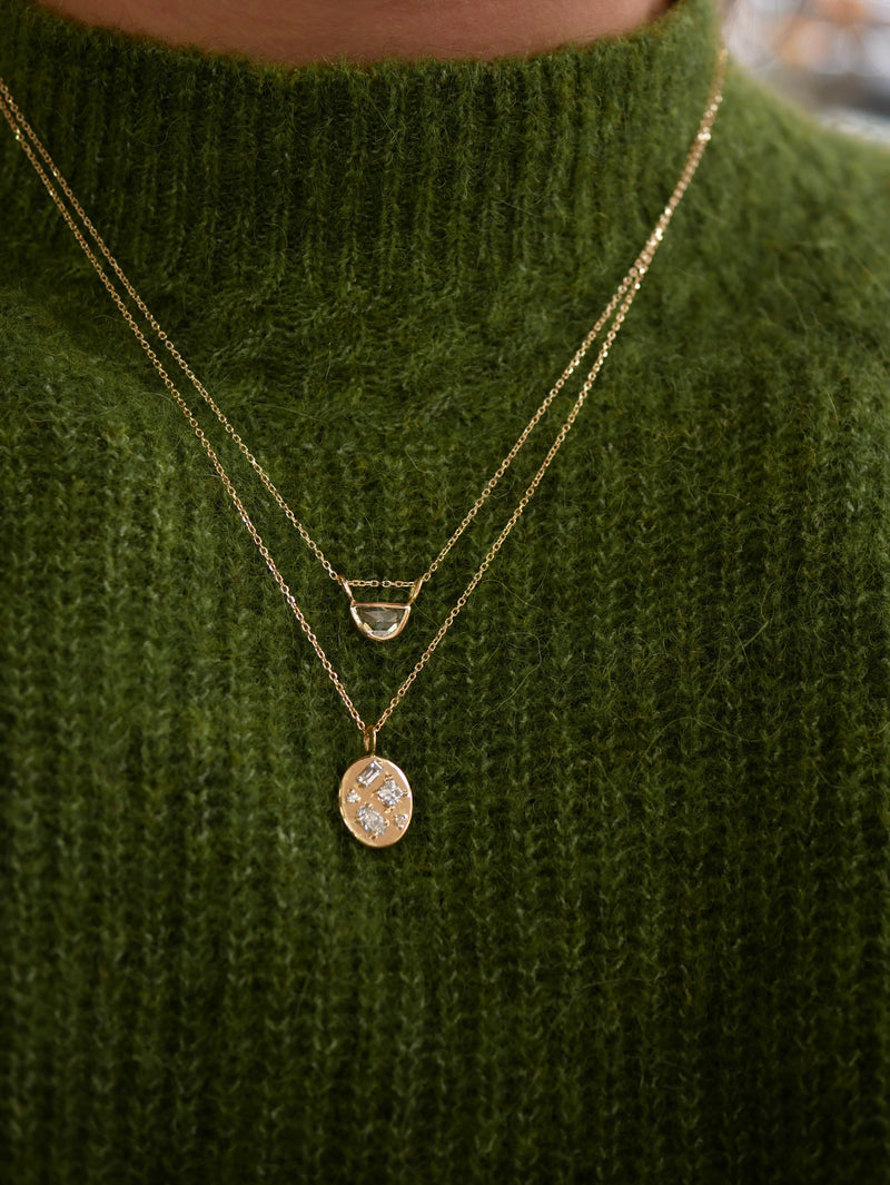 Mixed Cut Diamond Pendant