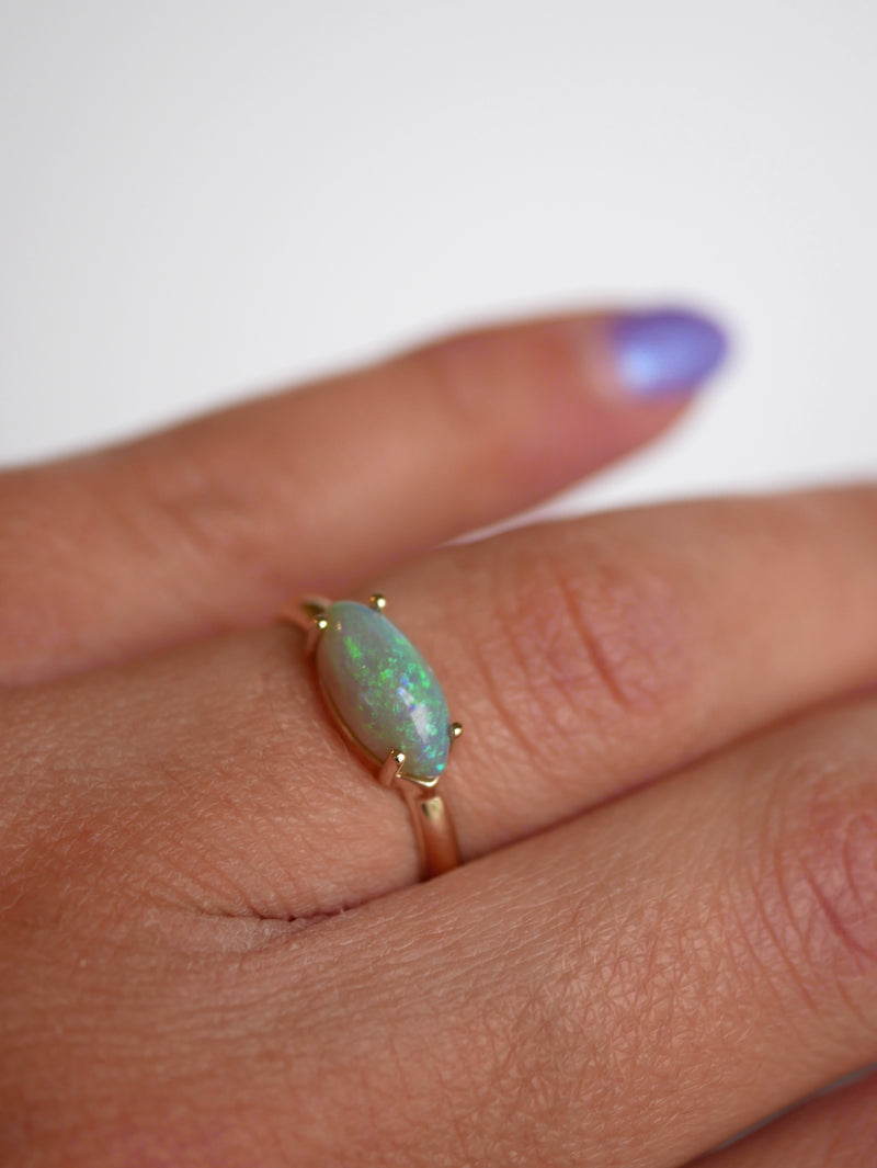 Marquise Opal Ring