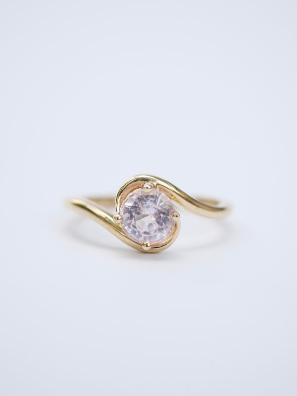 Pink Sapphire Nautilus Ring