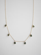 Green Sapphire Waterfall Necklace