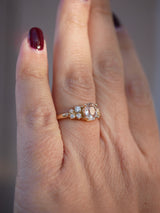 Champagne Sapphire Scatter Ring