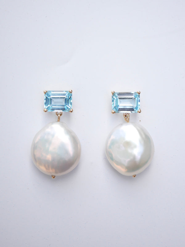 Topaz Pearl Studs