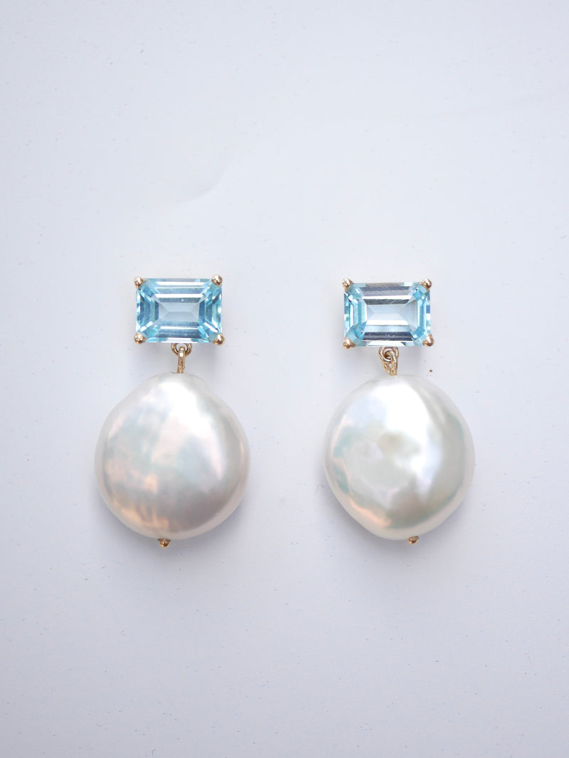 Topaz Pearl Studs