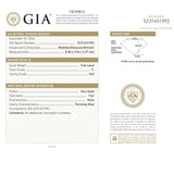 0.66ct 8.36x3.52x3.26mm GIA VS2 F Hexagon Brilliant 25805-01