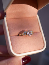 Champagne Sapphire Scatter Ring