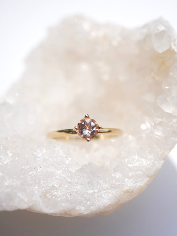 Morganite Prong Ring