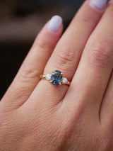 Teal Sapphire Celina Ring