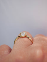 Aquamarine Nautilus Ring