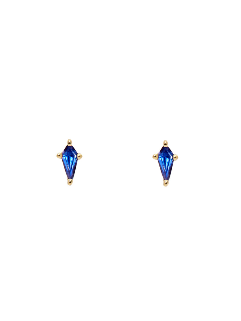 Blue Sapphire Kite Studs