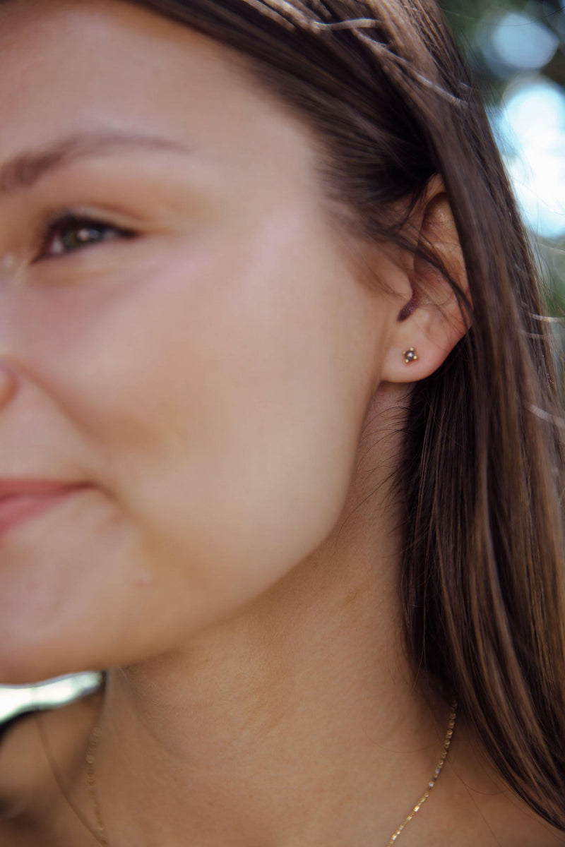 Salt and Pepper Diamond Studs - Emily Warden Designs