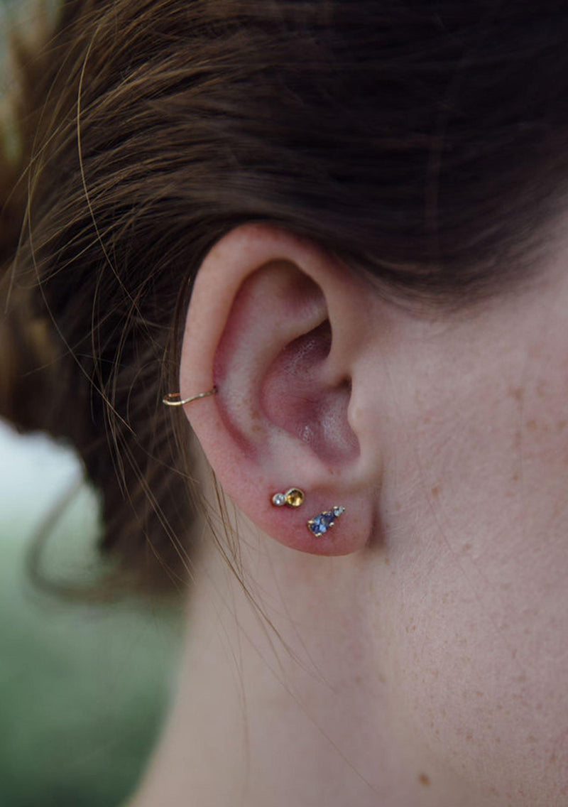 Tanzanite Pear Studs - Emily Warden Designs