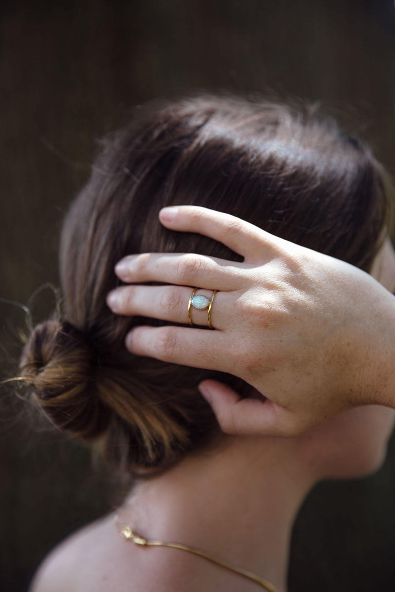 Opal Cage Ring - Emily Warden Designs Site