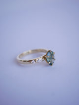 Teal Sapphire Fioré Ring