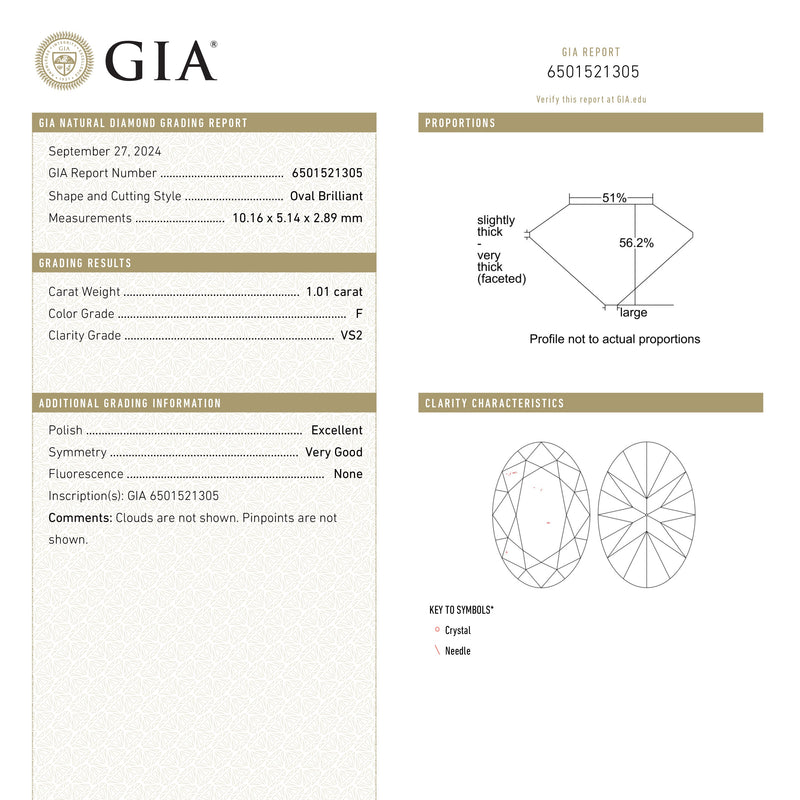 1.01ct 10.16x5.14x2.39mm GIA VS2 F Modern Antique Moval Brilliant 26541-01