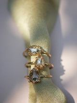 Champagne Pear Diamond Ring