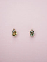 Green Sapphire Studs