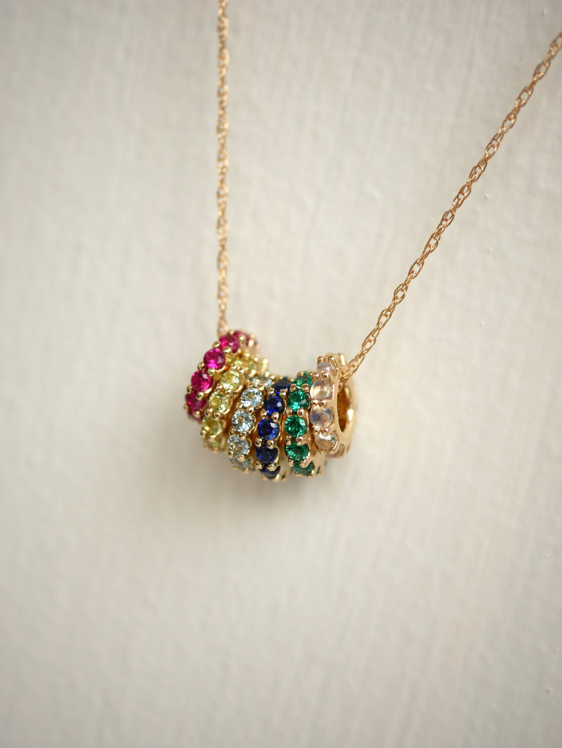 Gemstone Spinner Charm