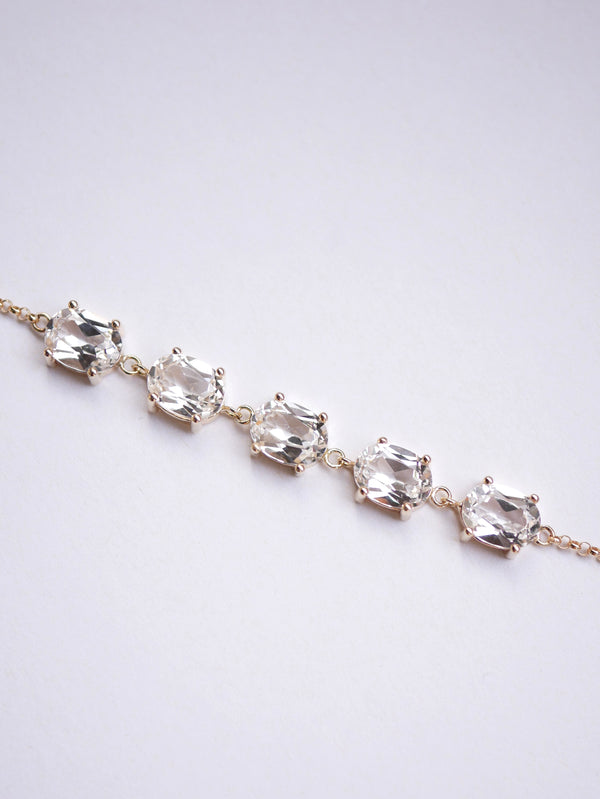 White Sapphire Chain Bracelet