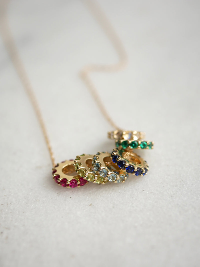 Gemstone Spinner Charm