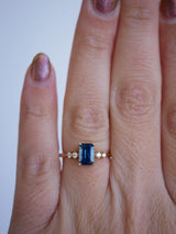 Emerald Cut Sapphire Drift Ring