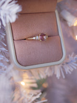 Pink Sapphire Cushion Ring