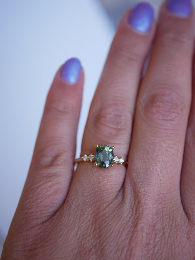 Parti Sapphire Drift Ring