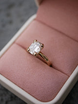 Double Prong Cushion Solitiare