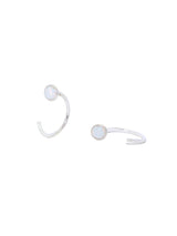 Opal Hugger Hoops