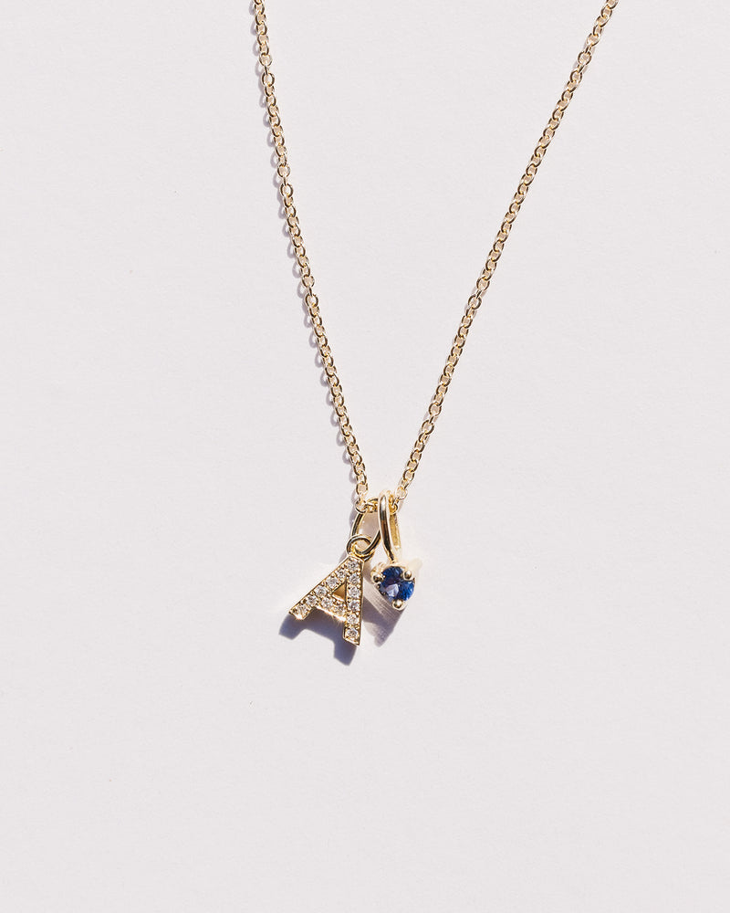Birthstone Paillette Charm Necklace – viv&ingrid