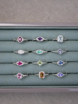 March Aquamarine Signet Ring