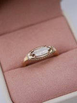 Geo Oval Diamond Signet