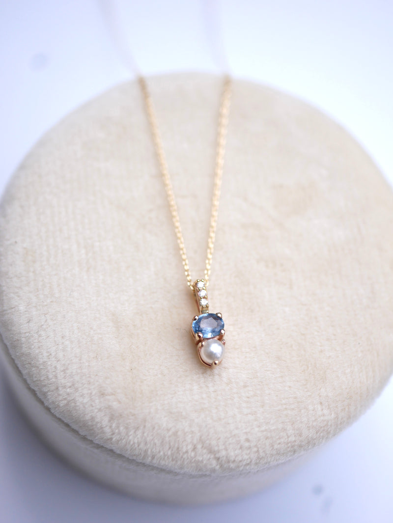 Sapphire & Pearl Pendant